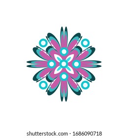 Aboriginal art dots painting icon logo design