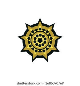 Aboriginal art dots painting icon logo design