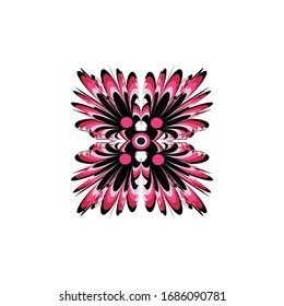Aboriginal art dots painting icon logo design