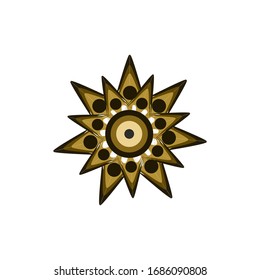 Aboriginal art dots painting icon logo design