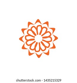 Aboriginal art dots painting simple icon logo design