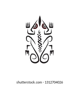 Aboriginal art logo design vector template