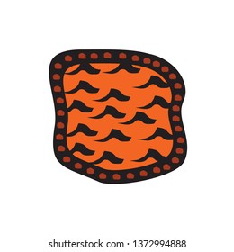 Aboriginal art logo icon design vector template