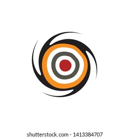 Aboriginal art logo icon design vector template