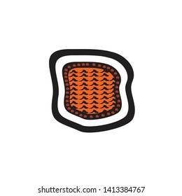 Aboriginal art logo icon design vector template