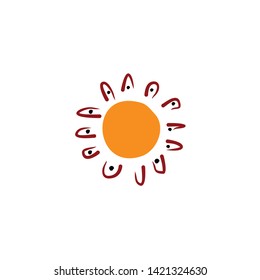 aboriginal art logo icon design vector template