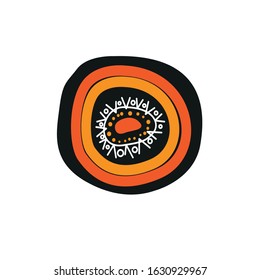Aboriginal art. Simple vector illustration.