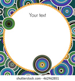 Aboriginal art vector background