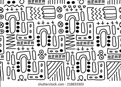 Aboriginal Artistic Background - Indigenous Art. African Patterns Texture.