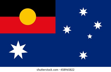 Aboriginal Of Australia Flag.