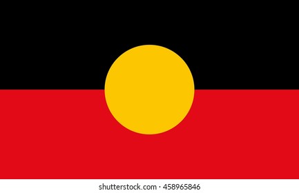 Aboriginal Of Australia Flag.