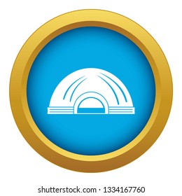 Aboriginal dwelling icon blue vector isolated on white background for any design