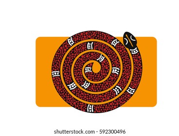 Aboriginal snake illustration