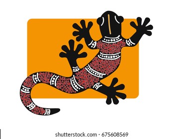 Aboriginal Styled Lizard Gecko