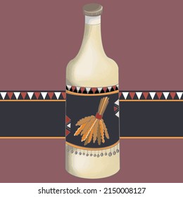 Aboriginal traditional brewed millet wine