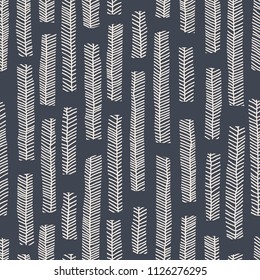 Aboriginal vector seamless pattern including Australian motive with enthnic leaves as background or texture