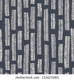 Aboriginal vector seamless pattern including Australian motive with enthnic leaves as background or texture