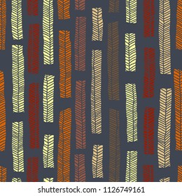 Aboriginal vector seamless pattern including Australian motive with enthnic multicolored leaves as background or texture
