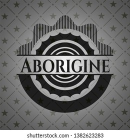 Aborigine dark icon or emblem. Vector Illustration. Detailed.