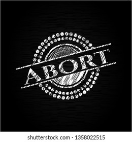 Abort chalk emblem