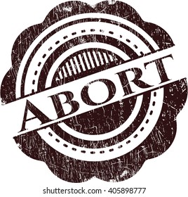Abortar el sello de goma con textura gruesa