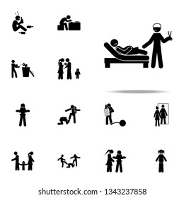 abortion, baby icon. Youth social issues icons universal set for web and mobile
