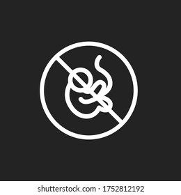 abortion flat icon, vector illustration 