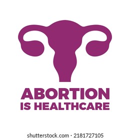 El aborto es un vector de icono de signo de la asistencia sanitaria. Protestas por el derecho al aborto en Estados Unidos. Símbolo ovárico púrpura vector aislado en un fondo blanco. Mantener el signo legal del aborto. Elemento de diseño proelección