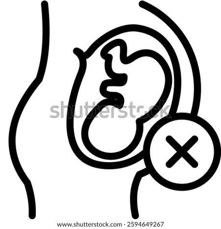 Abortion Icon Element For Design