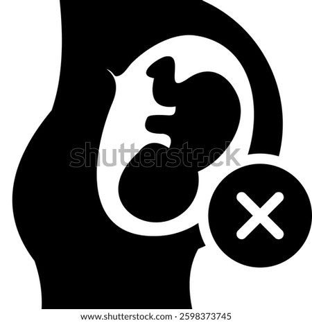 Abortion Icon Element For Design