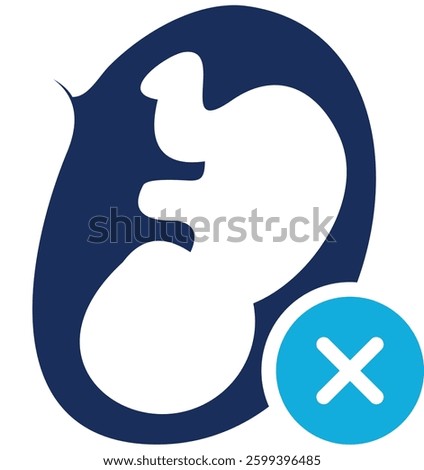 Abortion Icon Element For Design