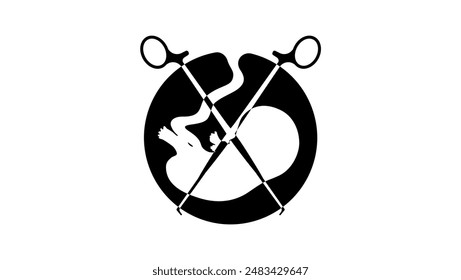 Abortion kills baby, black isolated silhouette