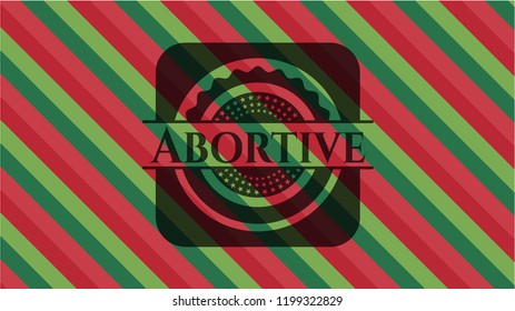 Abortive christmas emblem.