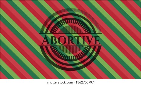 Abortive christmas emblem.