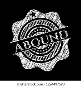 Abound on chalkboard