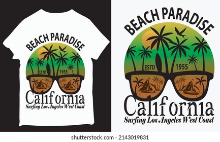 about beach paradise estd 1955 California design