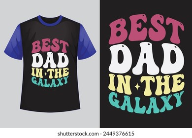 about Best Dad in the Galaxy retro design