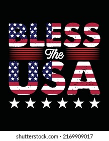 About bless the USA t-shirt design