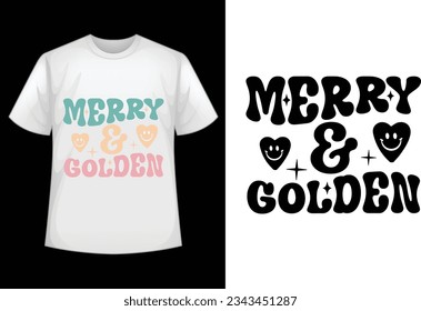 about Christmas retro t shirt design 