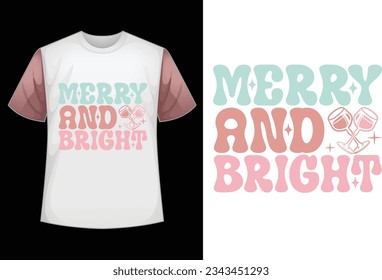 about Christmas retro t shirt design 