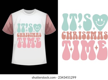 about Christmas retro t shirt design 