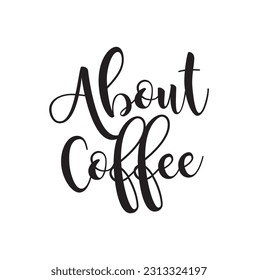 sobre el texto del café sobre fondo blanco.