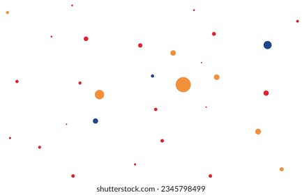 sobre el diseño de puntos coloridos vectoriales