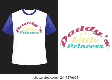 about Daddy's Little Princess retro design