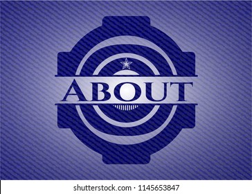 About emblem with jean high quality background