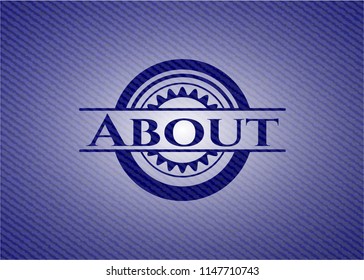 About emblem with jean high quality background