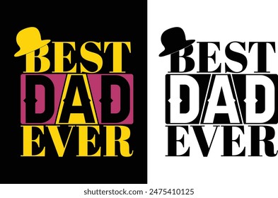  About father's day Typography t-shirt design vector template