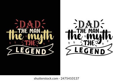  About father's day Typography t-shirt design vector template