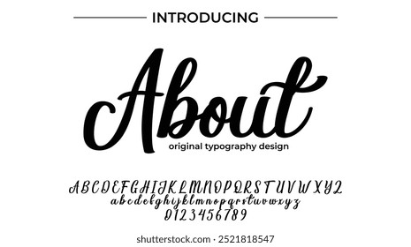 Pincel con estilo pintado con letras mayúsculas del Vector, alfabeto, tipo de letra