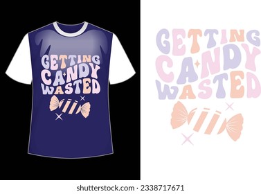 About Halloween retro t shirt design 